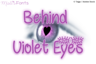 Behind Violet Eyes: A Handwriting Font for Bold Brands