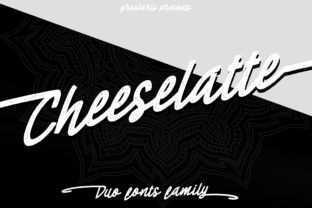 Cheese Latte Font: Bold Script for Makers