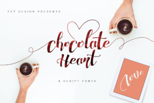 Chocolate Heart: A Romantic Calligraphy Font for Branding
