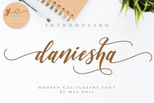 Daniesha: A Script Font for Digital Elegance