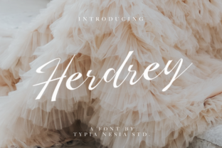 Herdrey: A Modern Script Font for Editorial Design