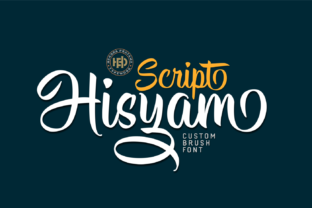 Hisyam Font: Bold Brush Script for Logos
