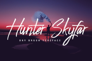 Hunter Skyfar: A Textured Script Font for Web Design