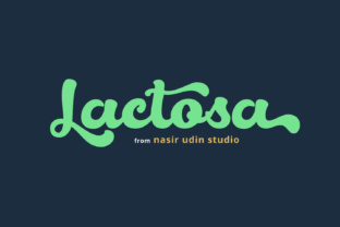 Lactosa Font: Bold Script for Brand Identity