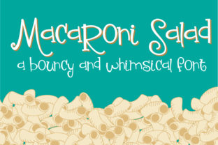 Macaroni Salad Font: Whimsical Type for Crafters