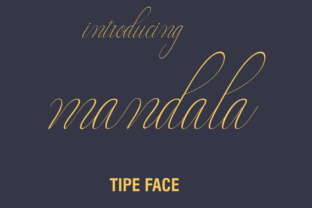 Mandala Font: Elegant Script for Handmade Brands