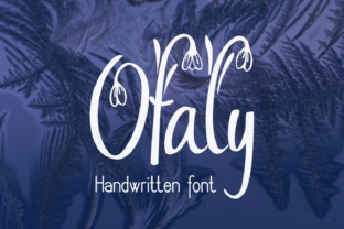 Ofaly: A Charming Handwritten Font for Crafters