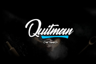 Quitman: A Bold Script Font for Digital Design