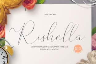 Rishella: A Delicate Script Font for Editorial Elegance