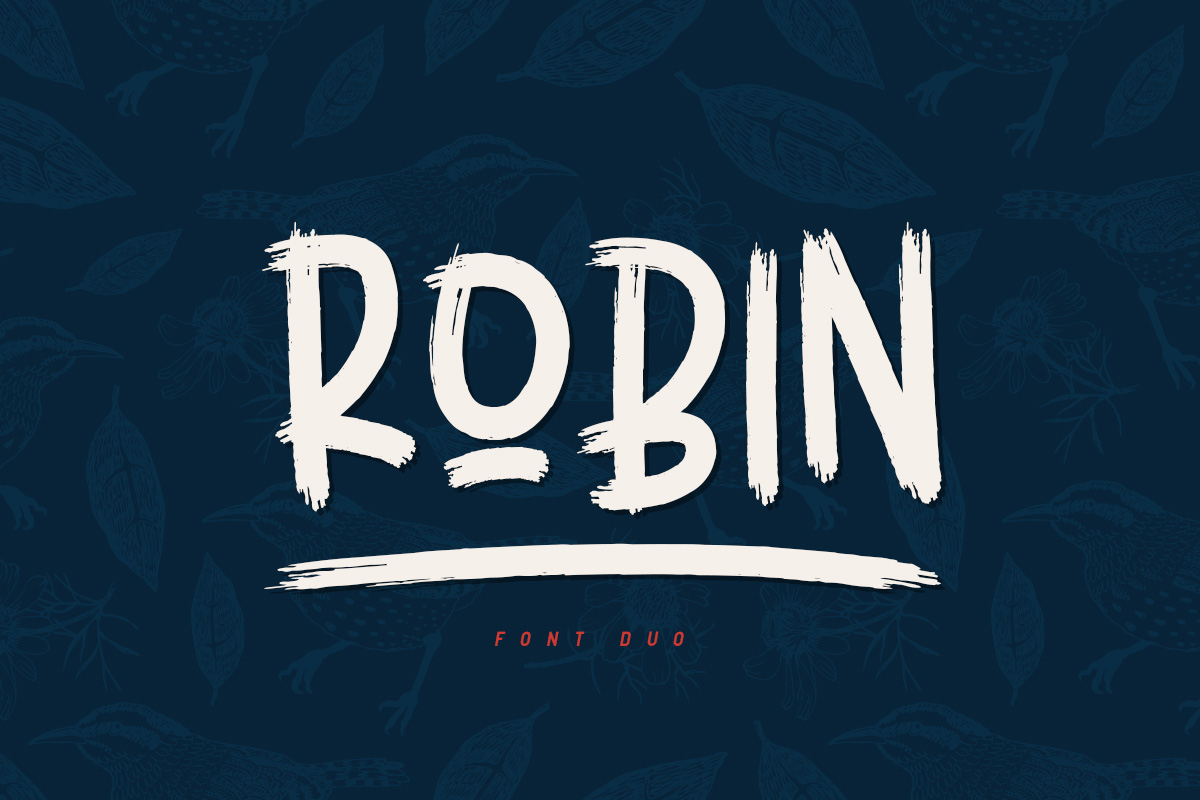 Robin: A Bold Hand-Drawn Typeface for Editorial Design