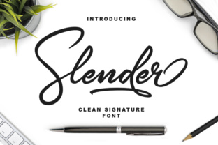 Slender Font: Handcrafted Script for Makers
