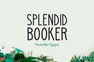 Splendid Booker: A Handwritten Font for Crafters