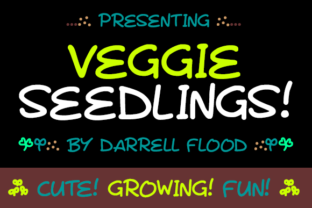 Veggie Seedlings Font for Spring Campaigns