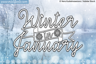 Winter in January: A Script Font for Crafters
